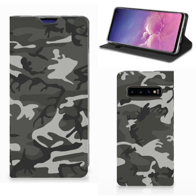 Samsung Galaxy S10 Hoesje met Magneet Army Light