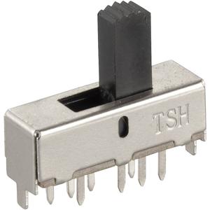 TRU COMPONENTS 6259488 Schuifschakelaar 250 V/AC 1.5 A 2x aan/aan/aan 1 stuk(s)