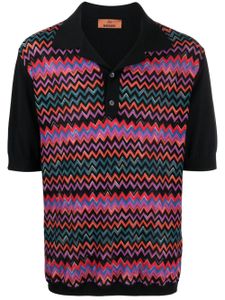 Missoni zigzag-pattern polo shirt - Noir