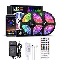 led strip verlichting bluetooth muziek sync 40/30/20/10m kleur veranderende led strip 40 toetsen afstandsbediening gevoelige ingebouwde microfoon app gecontroleerde led verlichting 5050 rgb app Lightinthebox