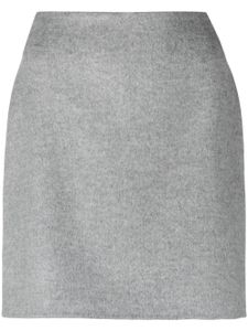 By Malene Birger minijupe Chambray en laine - Gris