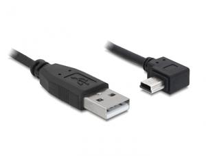 Delock USB-kabel USB 2.0 USB-A stekker, USB-mini-B stekker 2.00 m Zwart 82682