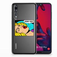 Huawei P20 Pro Silicone Back Cover Popart Oh Yes