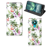 Nokia 3.4 Hoesje maken Flamingo Palms