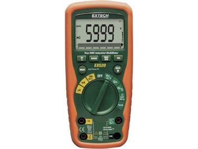 Extech EX520 Multimeter Digitaal Waterbestendig (IP67) CAT III 1000 V, CAT IV 600 V Weergave (counts): 6000 Extech EX520 Multimeter Digitaal Waterbestendig (IP67) CAT III 1000 V, CAT IV 600 V Weergave (counts): 6000