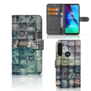 Wallet Case met Pasjes Motorola Moto G Pro Spijkerbroeken