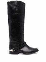 Golden Goose bottes en cuir - Noir