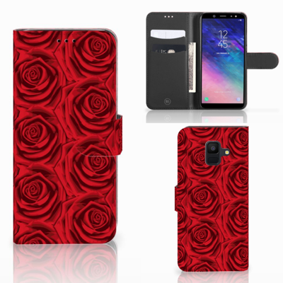 Samsung Galaxy A6 2018 Hoesje Red Roses Samsung Galaxy A6 2018 Hoesje Red Roses
