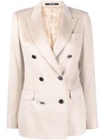 Tagliatore double-breasted cashmere blazer - Tons neutres - thumbnail