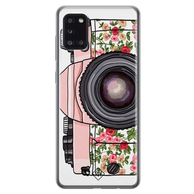 Samsung Galaxy A31 siliconen telefoonhoesje - Hippie camera