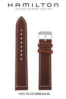 Horlogeband Hamilton H690.765.200 Leder Bruin 22mm - thumbnail