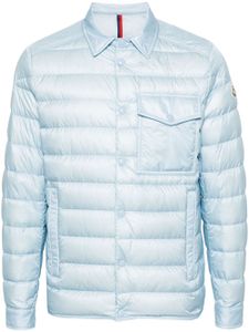 Moncler Tenibres feather-down shirt jacket - Bleu