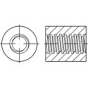 TOOLCRAFT 157983 Ronde trapezium-moeren 22 mm Staal 1 stuk(s)