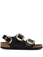 Birkenstock sandales Milano en cuir - Noir