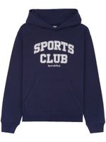 Sporty & Rich hoodie en coton à logo Varsity imprimé - Bleu