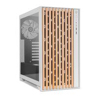 NOX XTREME PRODUCTS HUMMER ELEMENT - Semitower ATX | M-ATX | ITX, voorpaneel en bovenrooster, gehard glas aan zijkant, 3x 140mm ventilatoren, Ruimte voor 10 ventilatoren, USB-C en 3.0, Wit