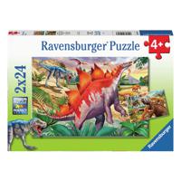 Ravensburger Legpuzzel Wilde Oertijden, 2x24st.