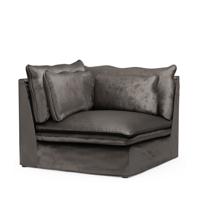 Rivièra Maison Modulaire Bank 'Continental' Corner, Velvet, kleur Grimaldi Grey