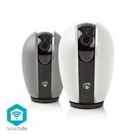 Nedis WIFICI21CGY Smartlife Camera Voor Binnen Wi-fi Full Hd 1080p Kiep En Kantel Cloud Opslag (optioneel) / Microsd (niet Inbegrepen) Nachtzicht Android™ / Ios Donkergrijs / Wit - thumbnail