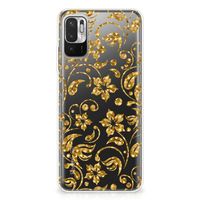 Xiaomi Redmi Note 10/10T 5G | Poco M3 Pro TPU Case Gouden Bloemen