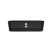 Elho Greenville Trough Long 70 - Plantenbak voor Buiten - Ø 69.0 x H 18.5 cm - Living Black