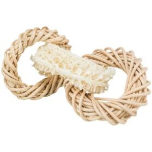 TRIXIE LUFFARING MET ROTAN-EN MAÏSBLAD RING NATUREL 13X13 CM