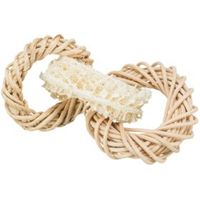 TRIXIE LUFFARING MET ROTAN-EN MAÏSBLAD RING NATUREL 13X13 CM - thumbnail