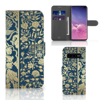 Samsung Galaxy S10 Plus Hoesje Beige Flowers