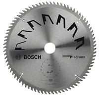 Bosch 1x Cirkelzaagblad Precison (zaagblad voor Hout, Ø 250 x 3.2/2.2 x 30 mm, 80 Tanden, ATB, Accessoires Cirkelzagen)