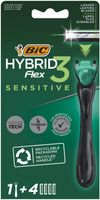 BIC Flex 3 hybrid shaver sensitive leaf bl 4 (4 st) - thumbnail