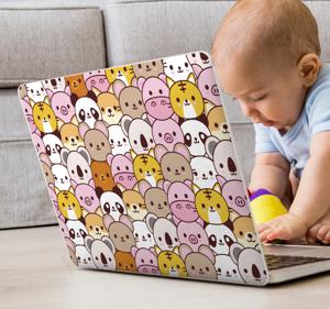 Stickers voor laptop dieren baby´s