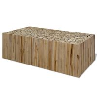 Salontafel 90x50x35 cm echt teakhout