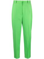 Alexander McQueen pantalon court à taille haute - Vert - thumbnail