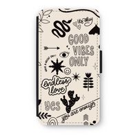 Good vibes: iPhone X Flip Hoesje - thumbnail