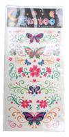 LG-Imports tattoovel vlinders junior 17 x 8 cm papier
