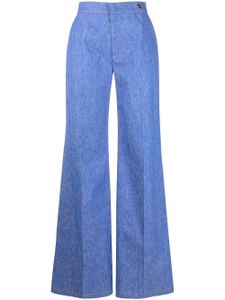 Câllas Milano pantalon évasé Jane à taille haute - Bleu