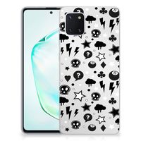 Silicone Back Case Samsung Galaxy Note 10 Lite Silver Punk