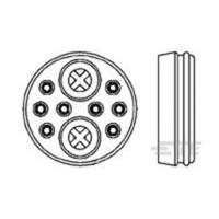 TE Connectivity 213900-1 Ronde connector Flensbus Serie (ronde connectoren): CPC Totaal aantal polen: 10 1 stuk(s) - thumbnail