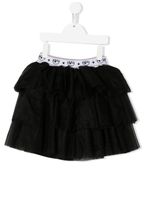 Chiara Ferragni Kids jupe-tutu à ceinture à logo - Noir