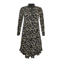 Yoek gebloemde blousejurk met plooien