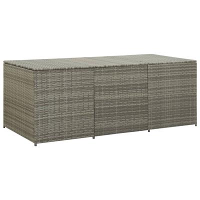vidaXL Tuinbox 180x90x75 cm poly rattan grijs vidaXL Tuinbox 180x90x75 cm poly rattan grijs