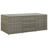 vidaXL Tuinbox 180x90x75 cm poly rattan grijs