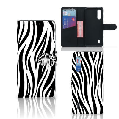 Xiaomi Mi 9 Lite Telefoonhoesje met Pasjes Zebra