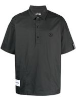 izzue polo en coton à logo brodé - Gris