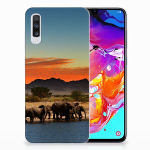 Samsung Galaxy A70 TPU Hoesje Olifanten