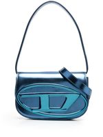 Diesel sac porté épaule 1DR en cuir - Bleu - thumbnail