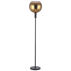 Vurna Justine vloerlamp 1L glas goud