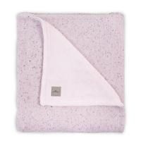 Jollein baby wiegdeken 75x100cm Confetti Knit vintage pink/teddy