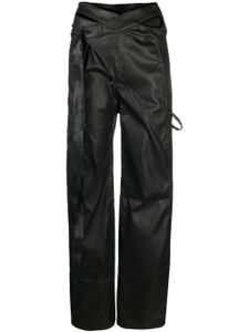 Ottolinger pantalon droit à design asymétrique - Noir