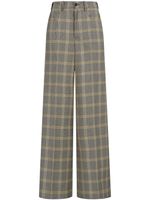 Marni pantalon palazzo à carreaux - Jaune